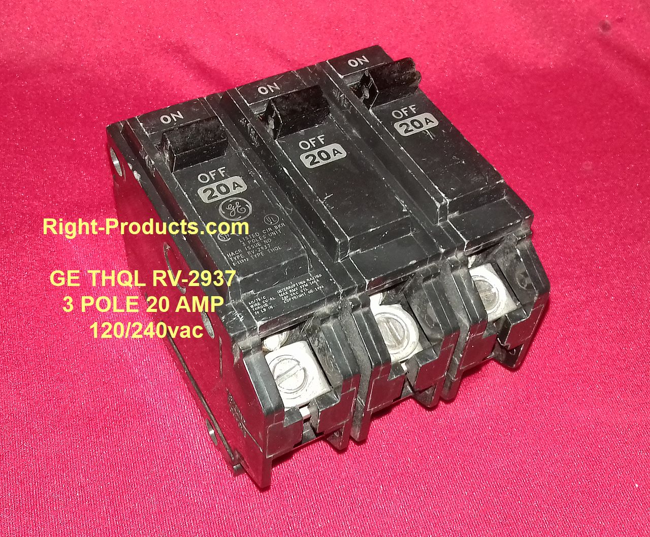 GE THQL 3 Pole 20 amp - GE Industrial THQL32020