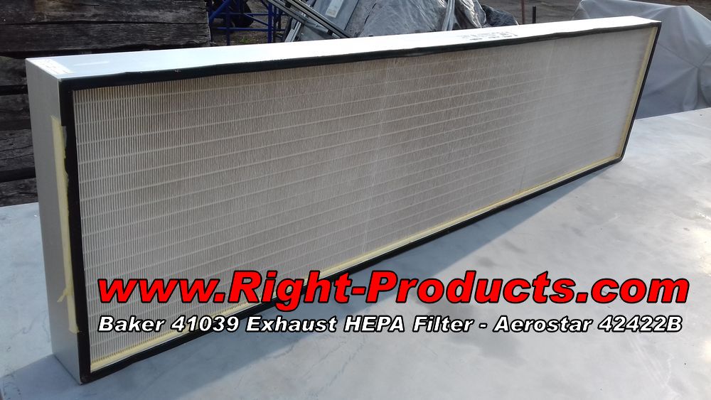 Baker Company NCB-D6 Exhaust HEPA Filter 41039 www.Right-Products.com