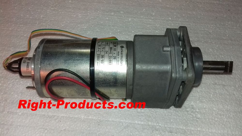 Dunkermotoren GR 63 x 25 Gearbox DC Motor & Encoder  www.Right-Products.com